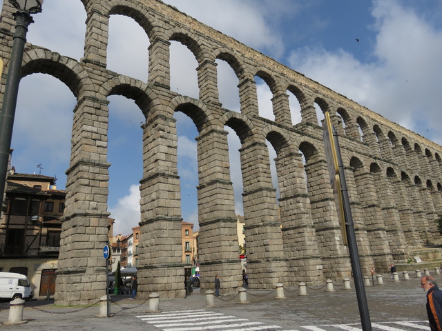 El acueducto romano de Segovia.