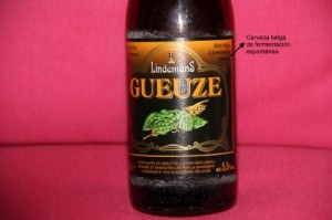Cerveza lambic de nombre "Gueuze"