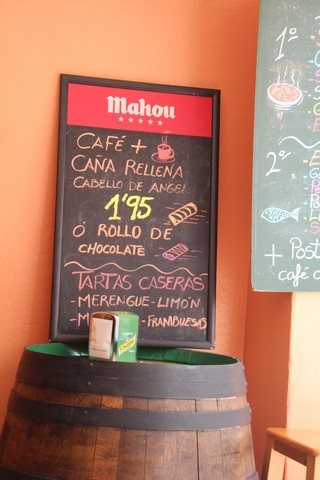 Café más cña rellena 1,95€