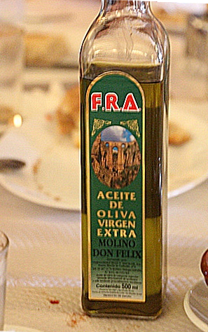 Aceite de oliva de Ronda FRA, del Molino Don Félix.