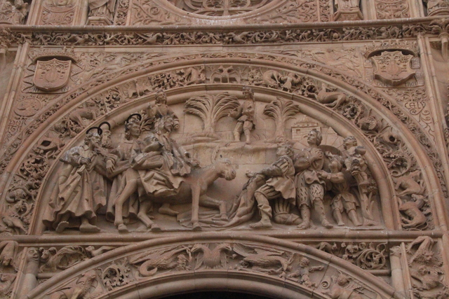 Detalle fachada Catedral Nueva Salamanca.