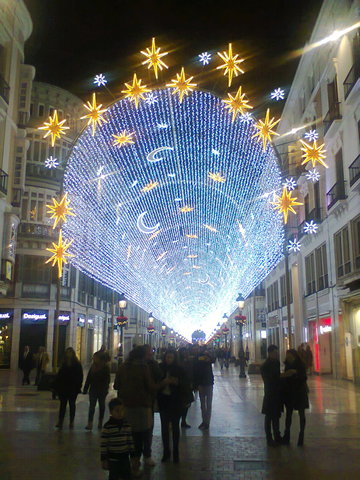 Iluminación navideña de Málaga capital