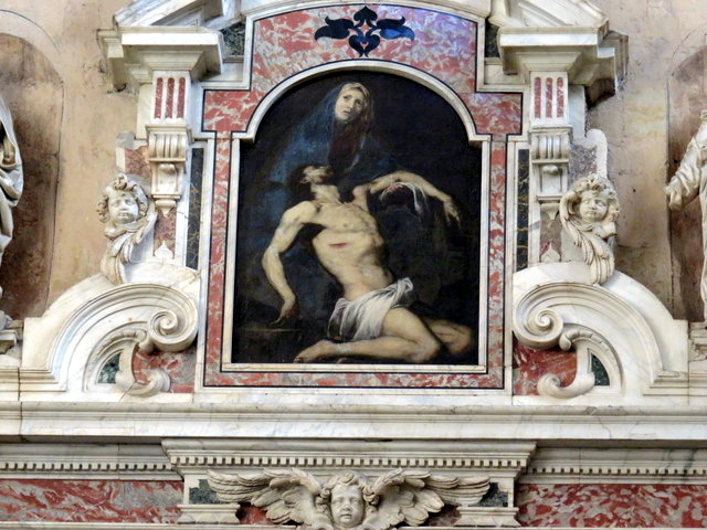 Detalle del Altar Mayor. No cabe duda de que José Ribera era capaz de representar las emociones.