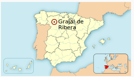 Ubicación Grajal de la Rivera. Gentileza Wikipedia.